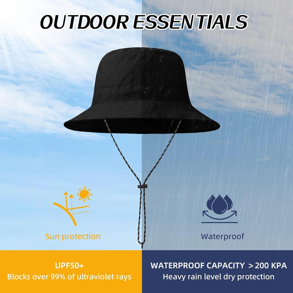 Durio Waterproof Bucket Hats for Woman UPF 50+ Sun Hat