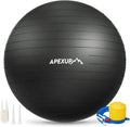 APEXUP Yoga Ball, 660 lbs Anti-Burst Exercise Ball with Pump, 5 Sizes
