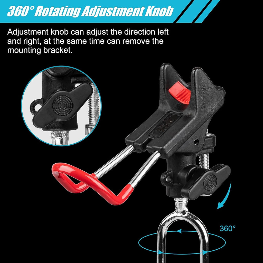 2Pack Fishing Rod Holders, 360 Adjustable Ground Bank Fishing Pole Stand