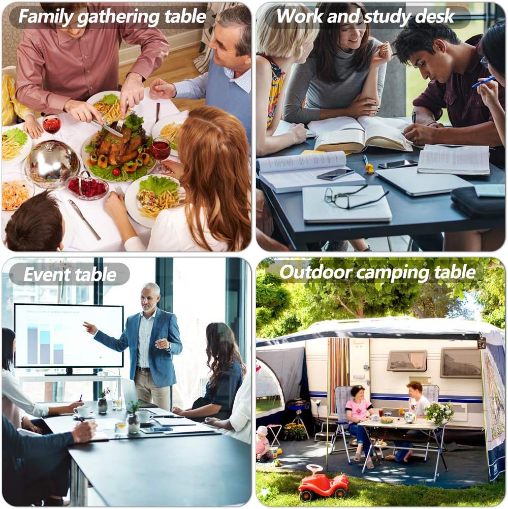 BestOffice | 6FT Folding Table | White | Portable Plastic Table