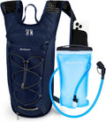 Blue Quartz Hydration Backpack with 2L Water Bladder, Hiking Water Pack with Insulated Compartment for Women Men, Lightweight Cycling Daypack with Phone Pocket, Hydration Pack for Running,Biking