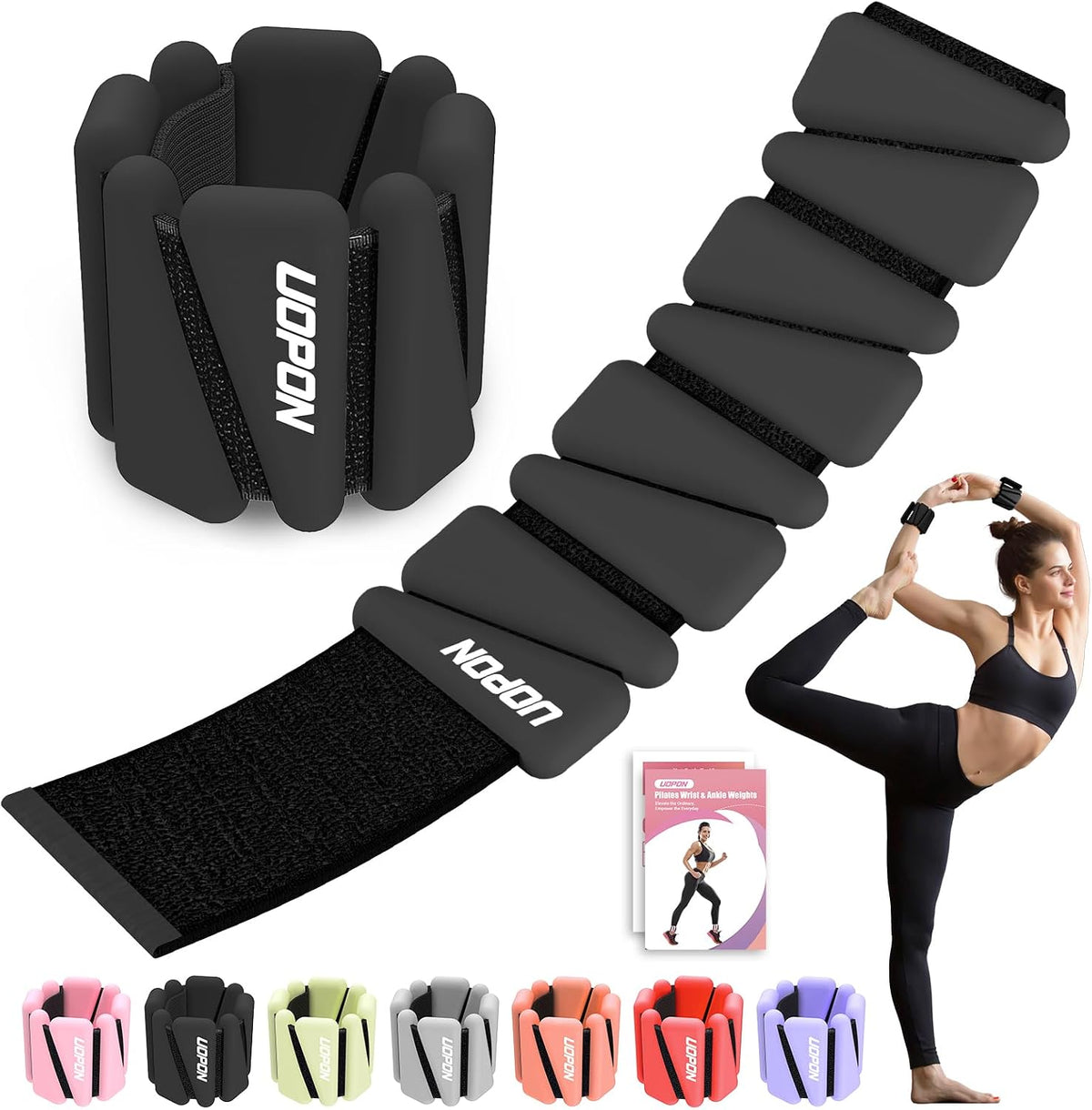 Wrist Ankle Weight for Women, Adjustable Silicone Weight Set of 2