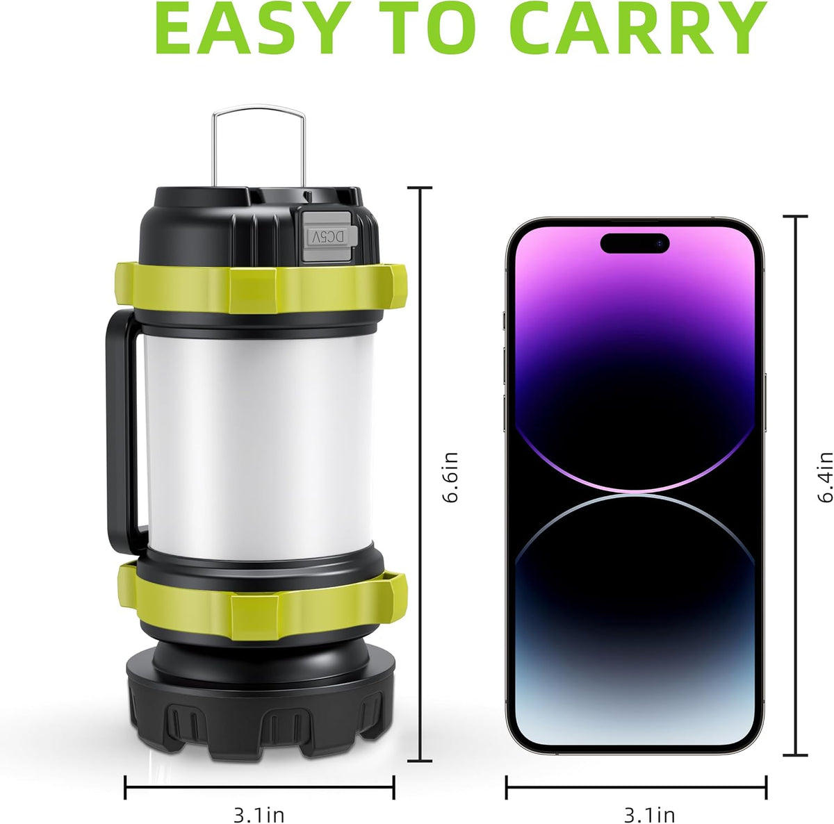 Alpswolf 2Pack Camping Lantern, Rechargeable Flashlight & Emergency Light
