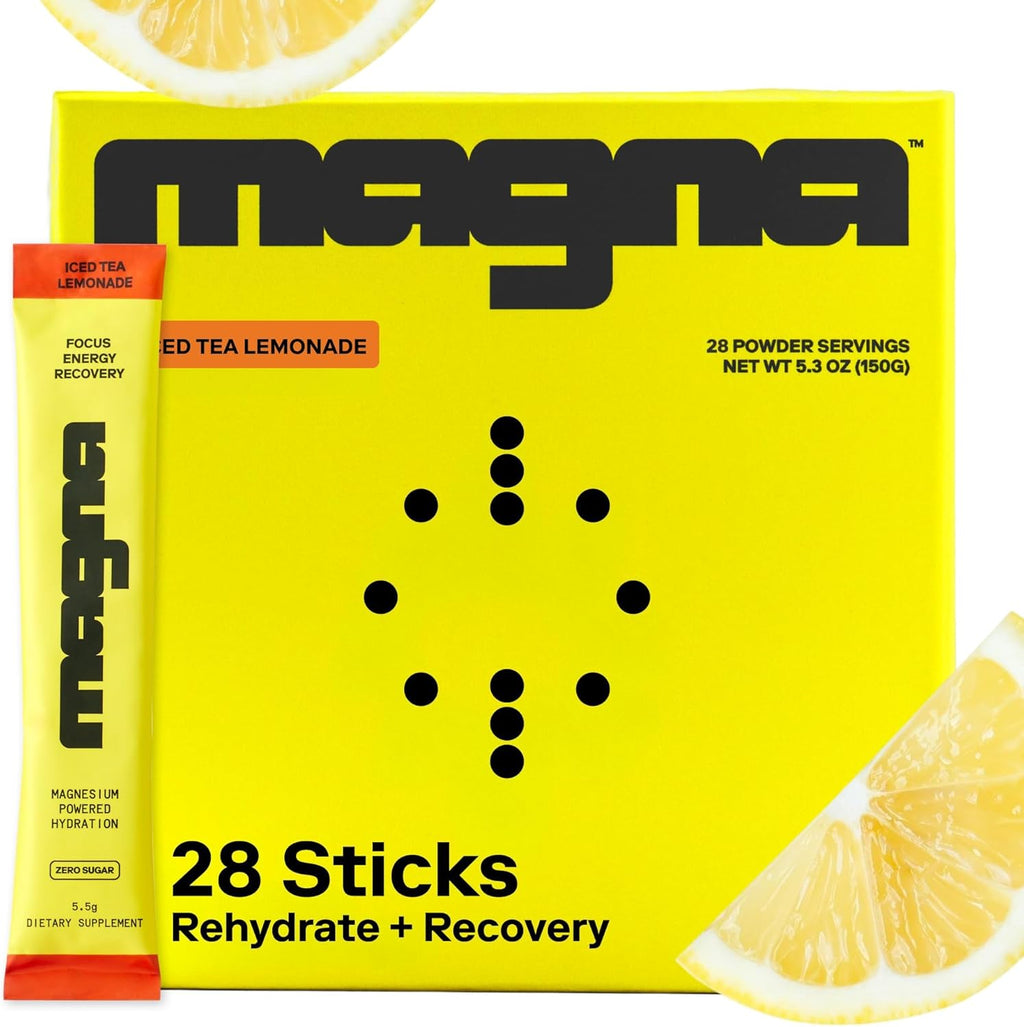 MAGNA Electrolyte Powder Drink Mix for Hydration (28 Serving, Tea Lemonade)