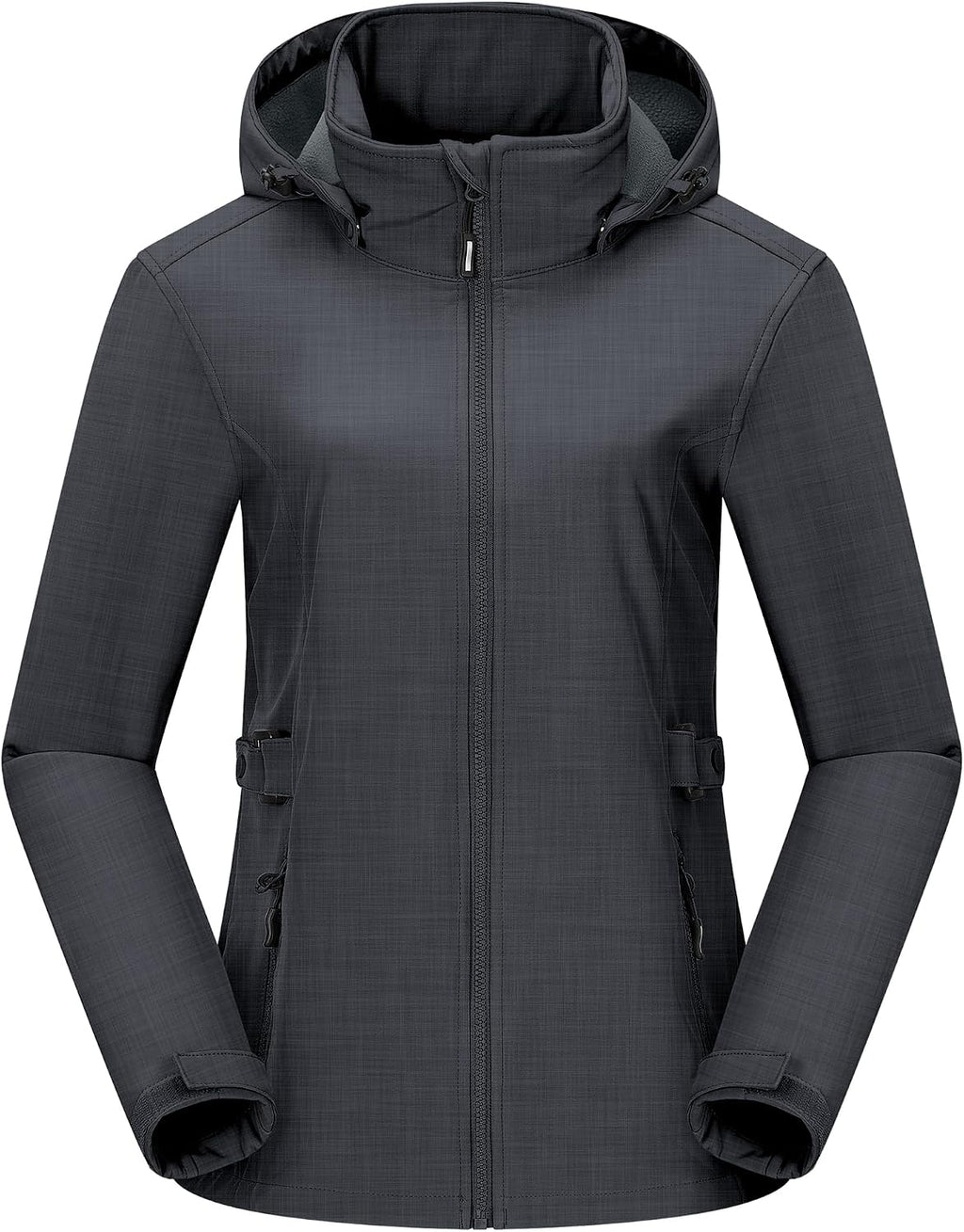 Outdoor Ventures Women's Fleece Lined Rain Jacket Waterproof Softshell Coat