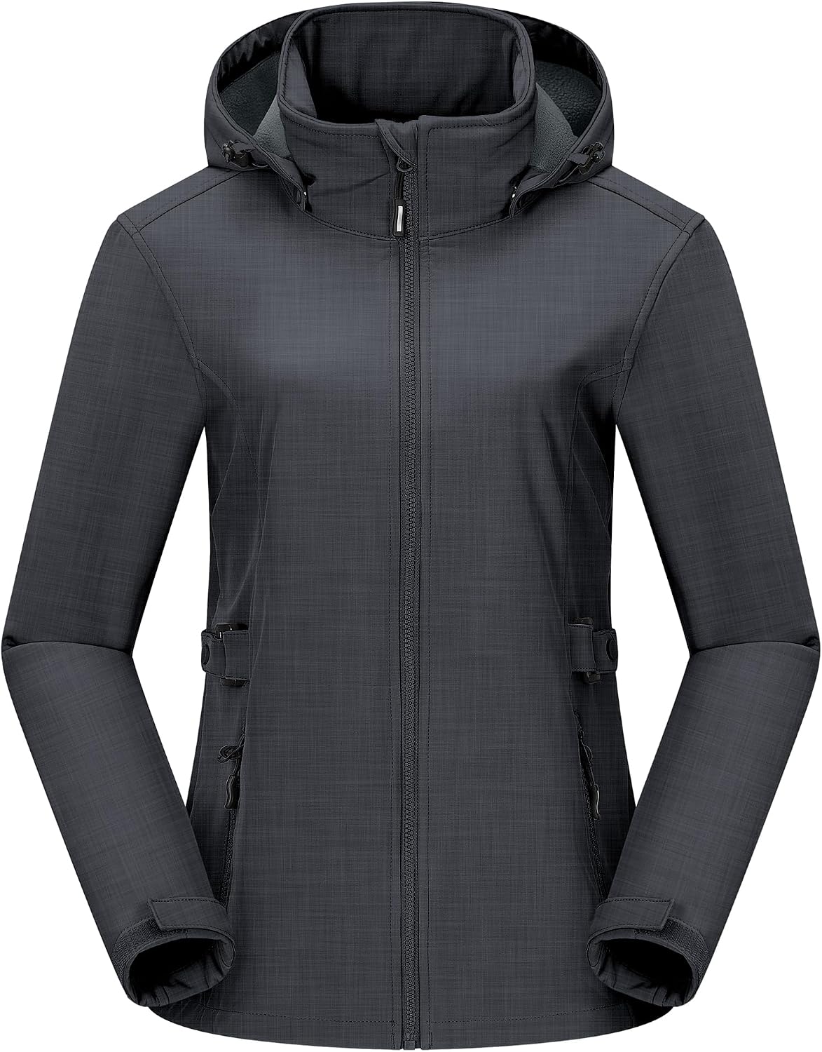Outdoor Ventures Women's Fleece Lined Rain Jacket Waterproof Softshell Coat