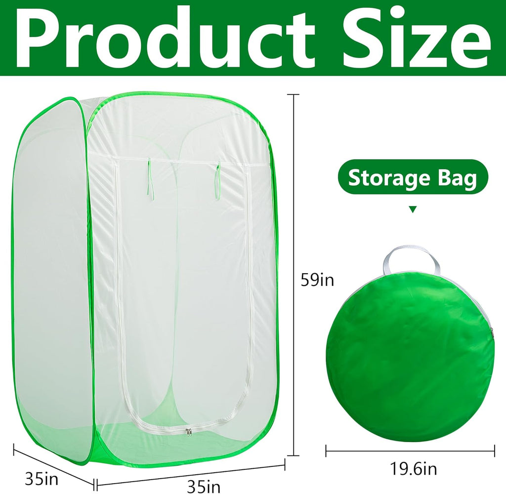 59"x35"x35" Pop Up Garden Mesh Plant Cover, Garden Netting Insect Enclosure