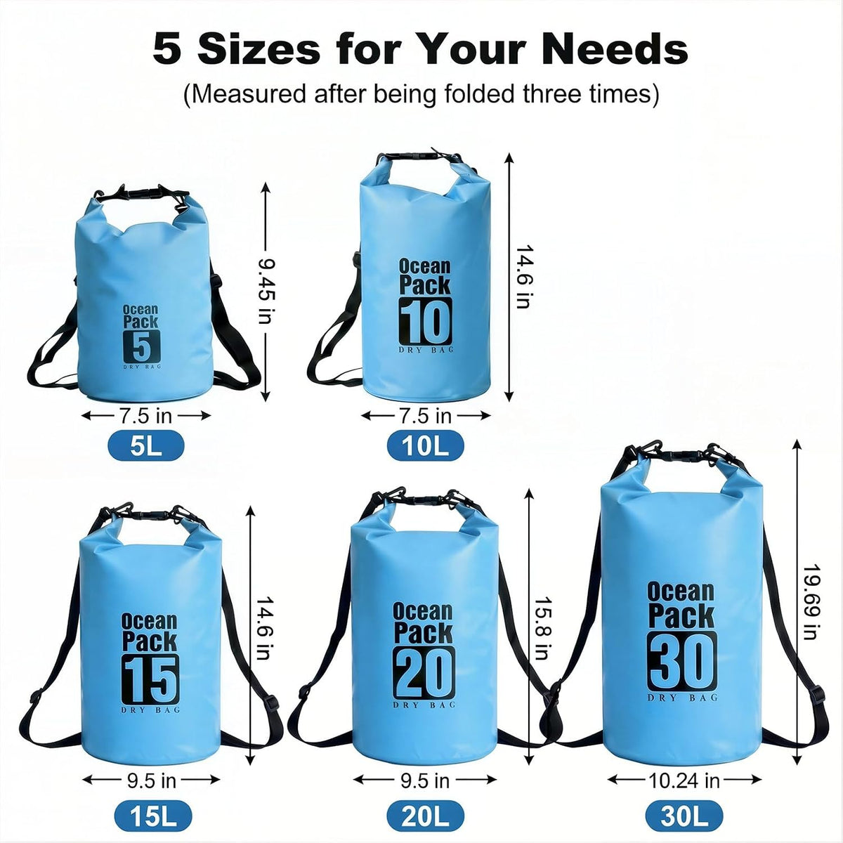 Floating Waterproof Dry Bag for Kayaking Boating Paddle Boarding