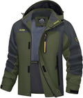 MAGCOMSEN Men's Rain Jacket Lightweight Windbreaker Fishing Raincoat