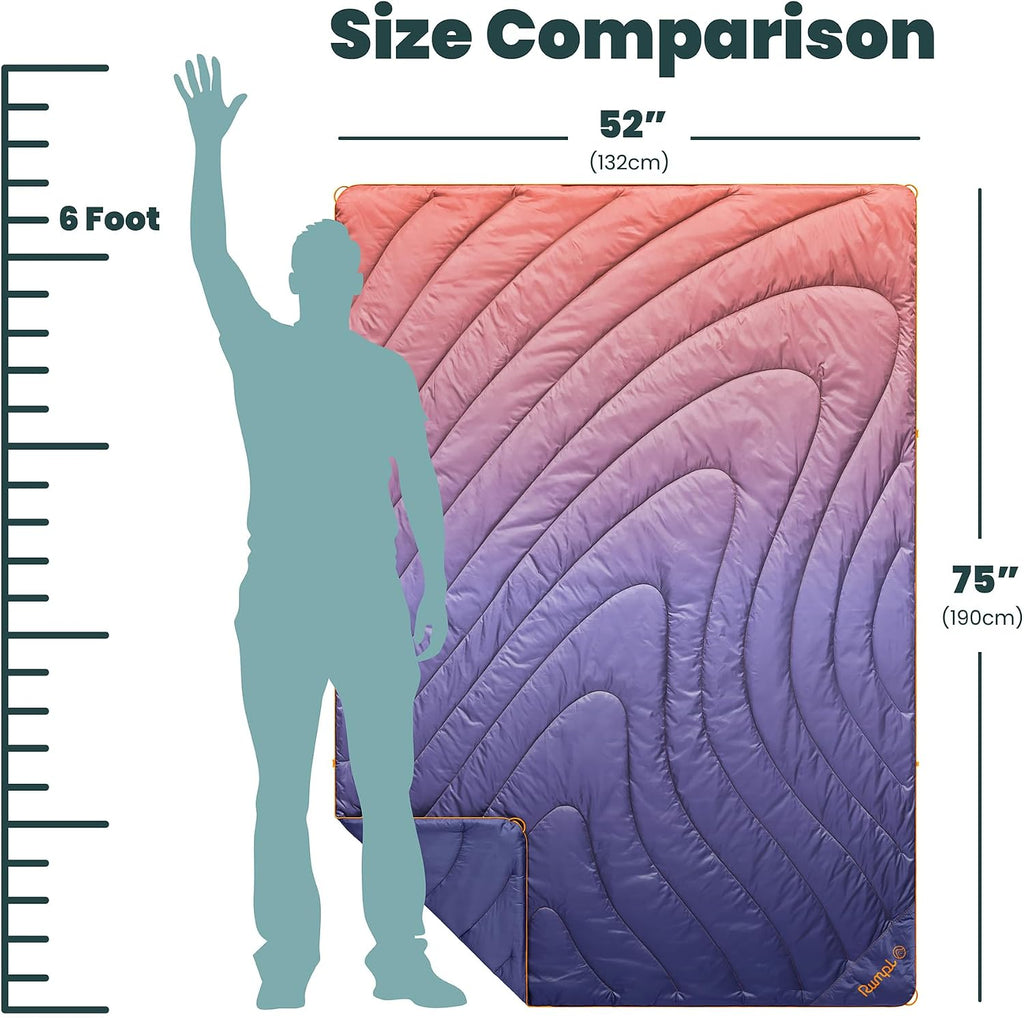 Rumpl Original Puffy 1-Person Blanket, Dusk Fade