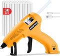 Cordless Hot Glue Gun Kit with 30 Sticks, Fast Heating 2.6Ah Rechargeable