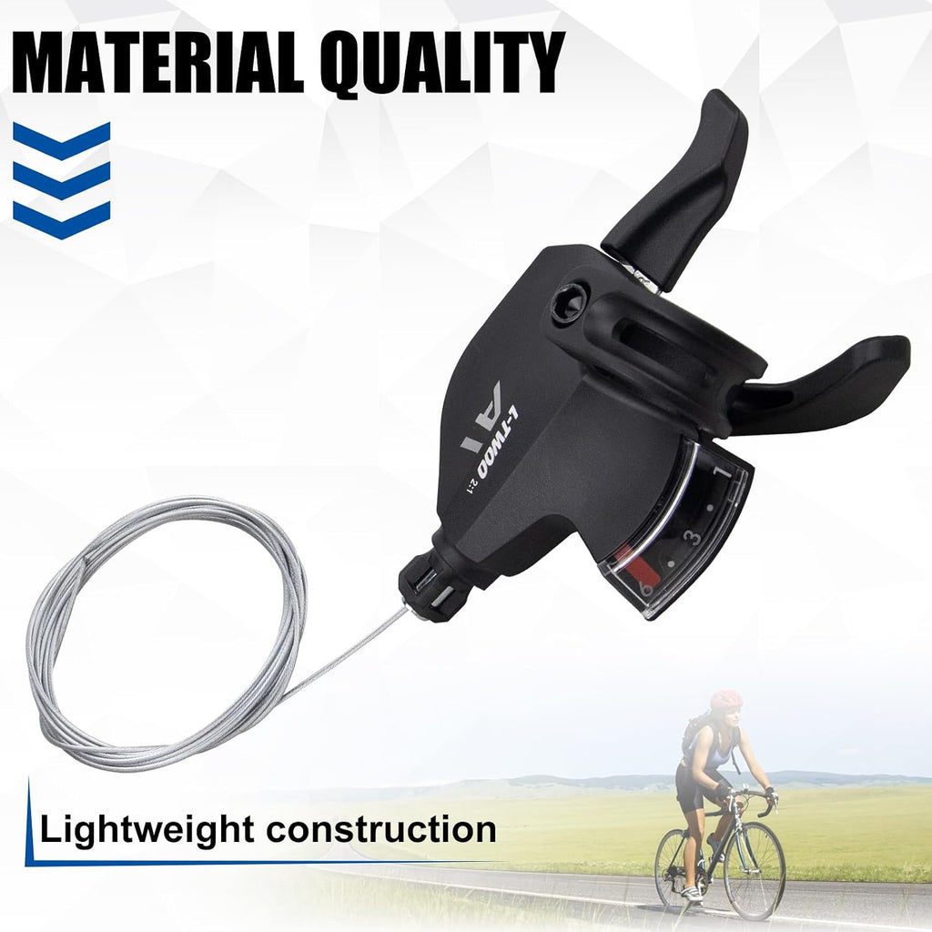WEEROCK Bike Shifter Lever 6 Speeds Right Thumb Gear Shift Lever for Mountain Bicycle