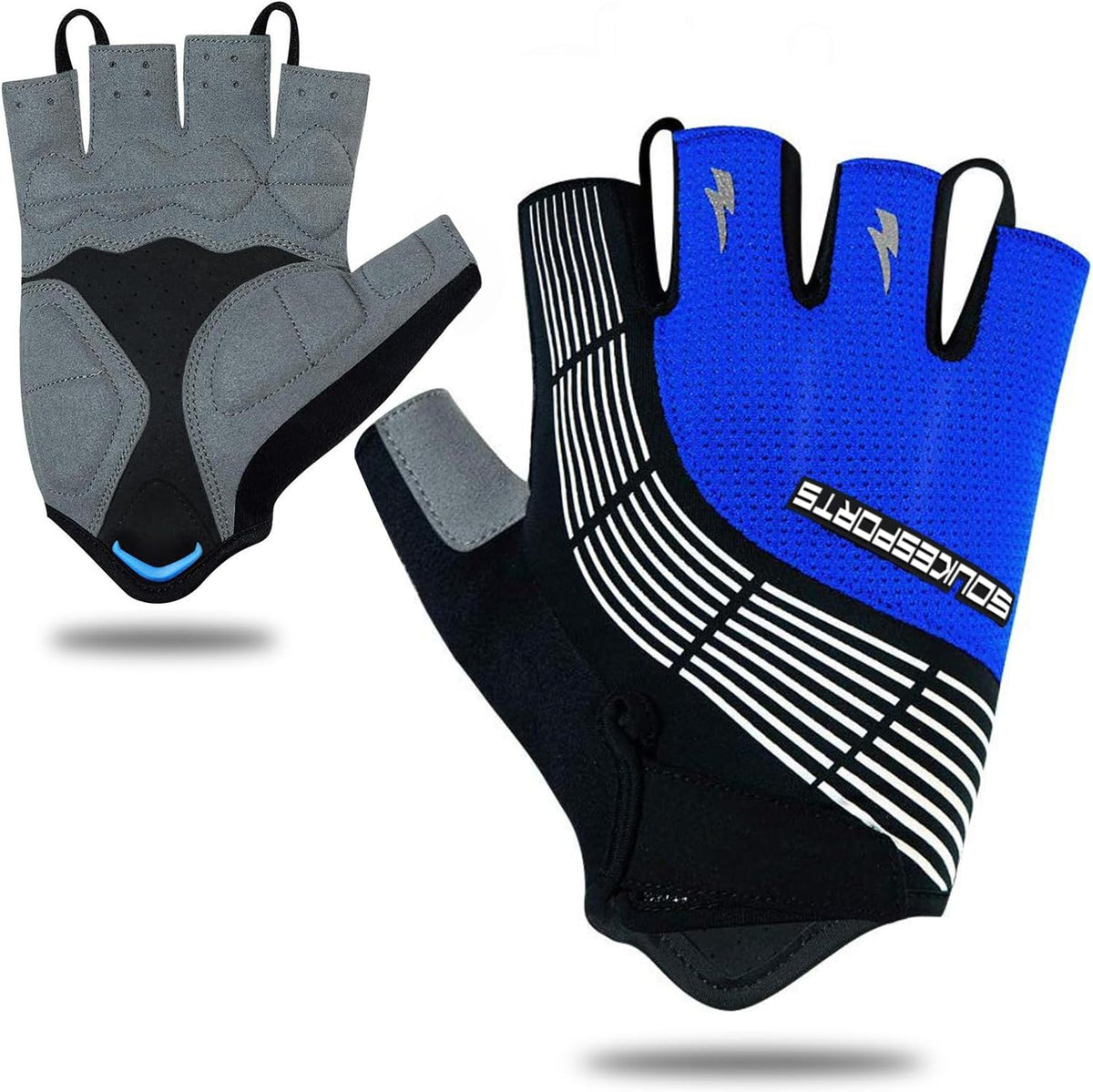 Souke Sports Bike Gloves for Men Women Half Finger Padded Cycling Gloves