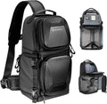 K&F CONCEPT Hardshell Camera Sling Bag, 10L EVA Case with Tripod Holder