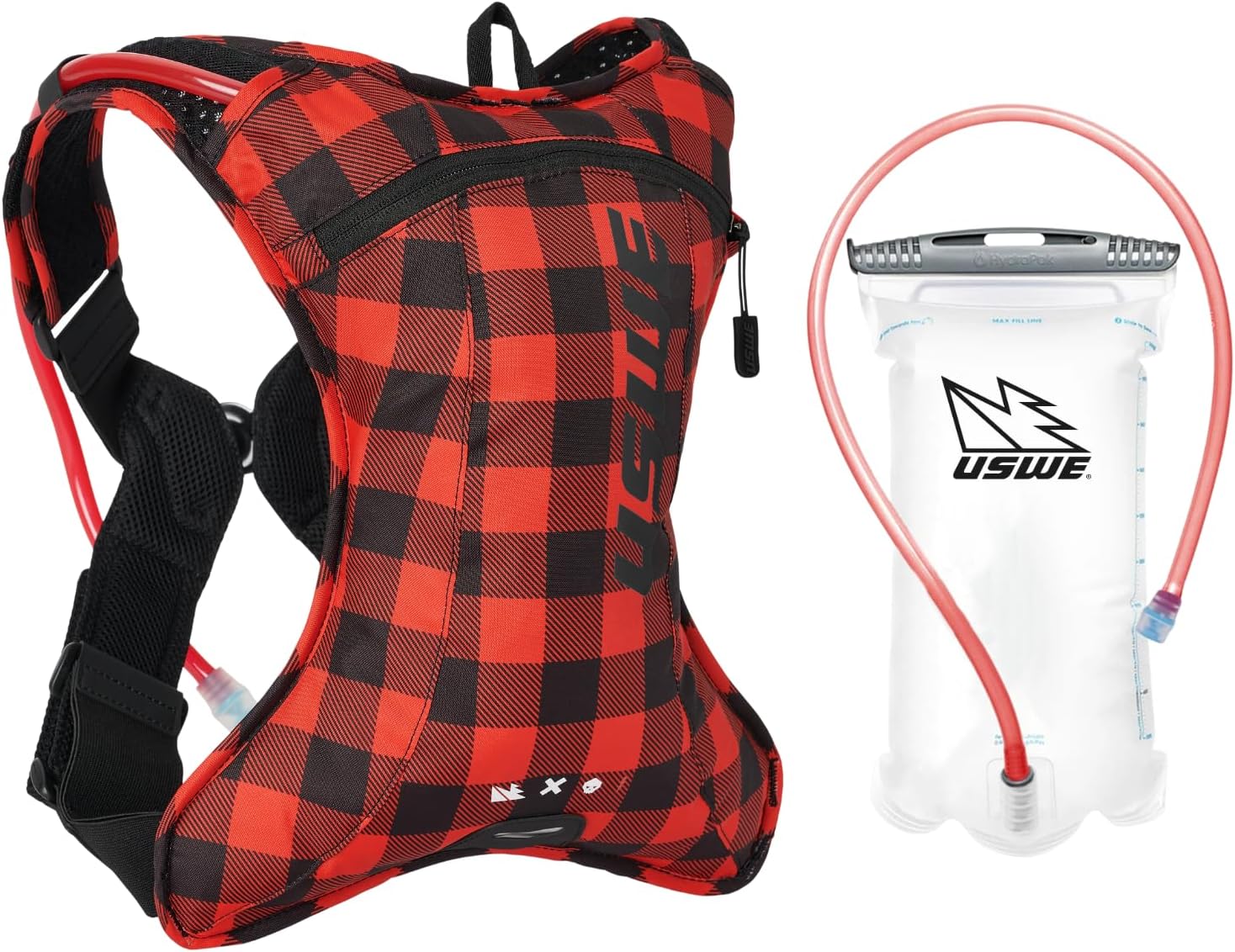 USWE Outlander XC Hydration Pack, Running, Hiking Hydration Backpack with Water Bladder (1.5L/50oz), Hydropack for Men & Women, Backpack Gear & Equipment for Cycling, MTB
