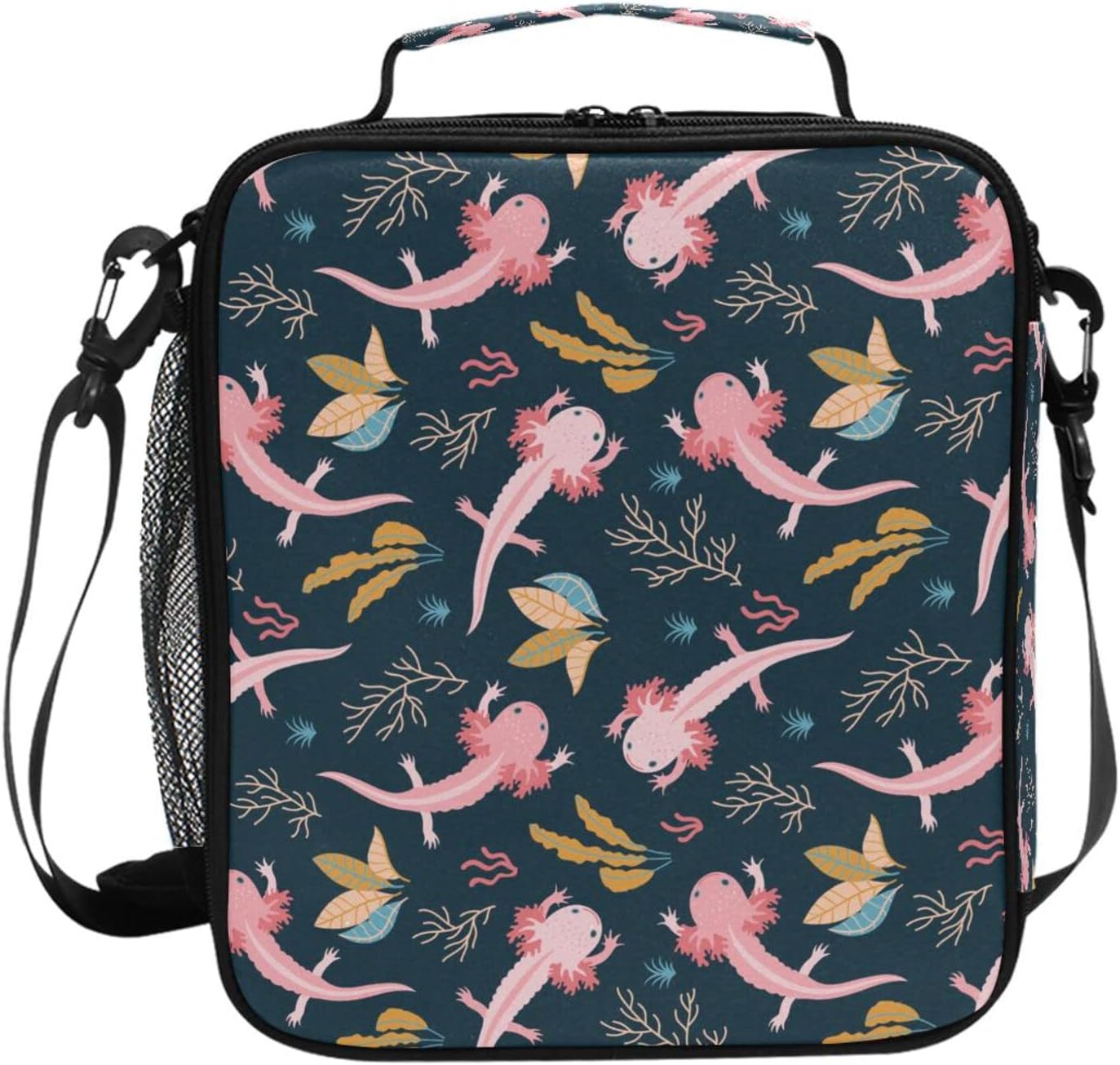 Axolotl Lunch Box Insulated Lunch Bag Cooler Tote Bag