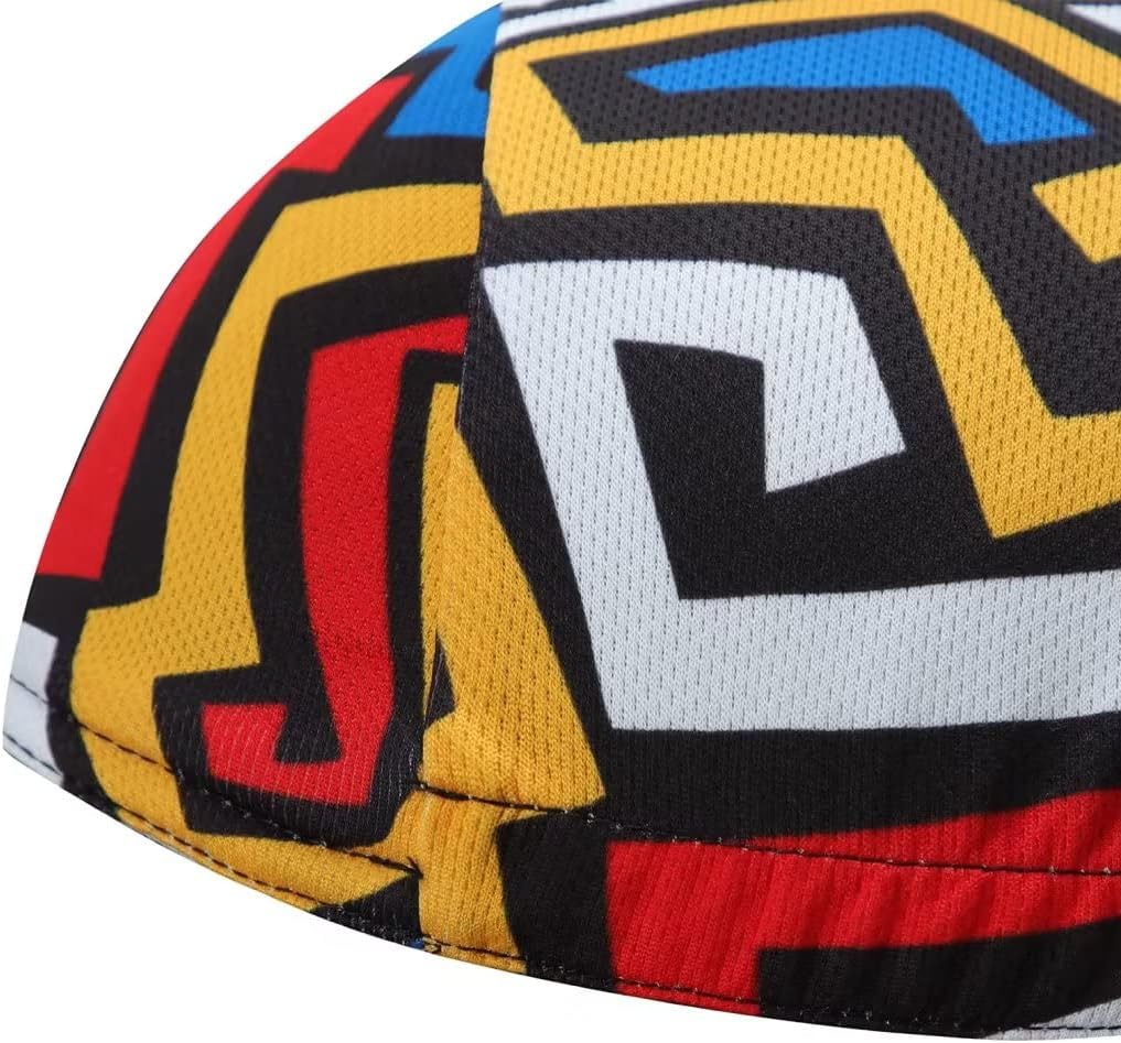 Man's Cycling Cap - Polyester Road Cycling Hat-Under Helmet - Cycling Helmet Liner Breathable&Sweat Uptake