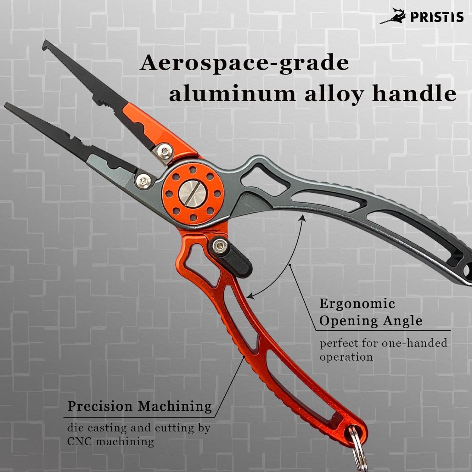 Pristis UTA II Fishing Pliers, Multi-Function Split Ring Hook Remover Gear