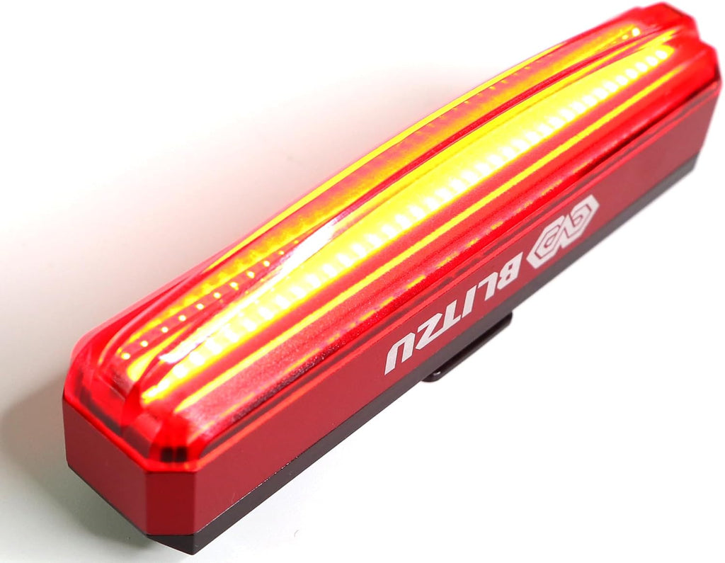 BLITZU Bike Front/Tail Light, Bright USB-C Rechargeable Bicycle Safety LED