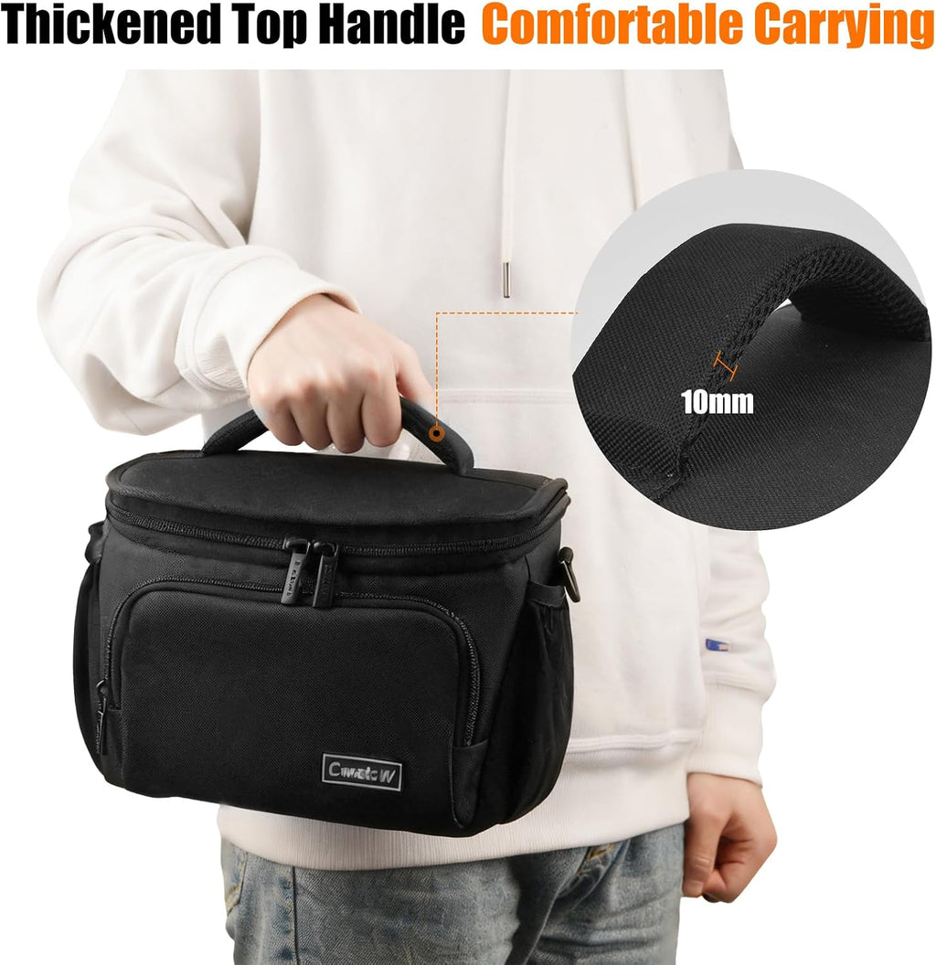 Cwatcun Camera Bag Sling Compact, Crossbody Case for DSLR/Mirrorless