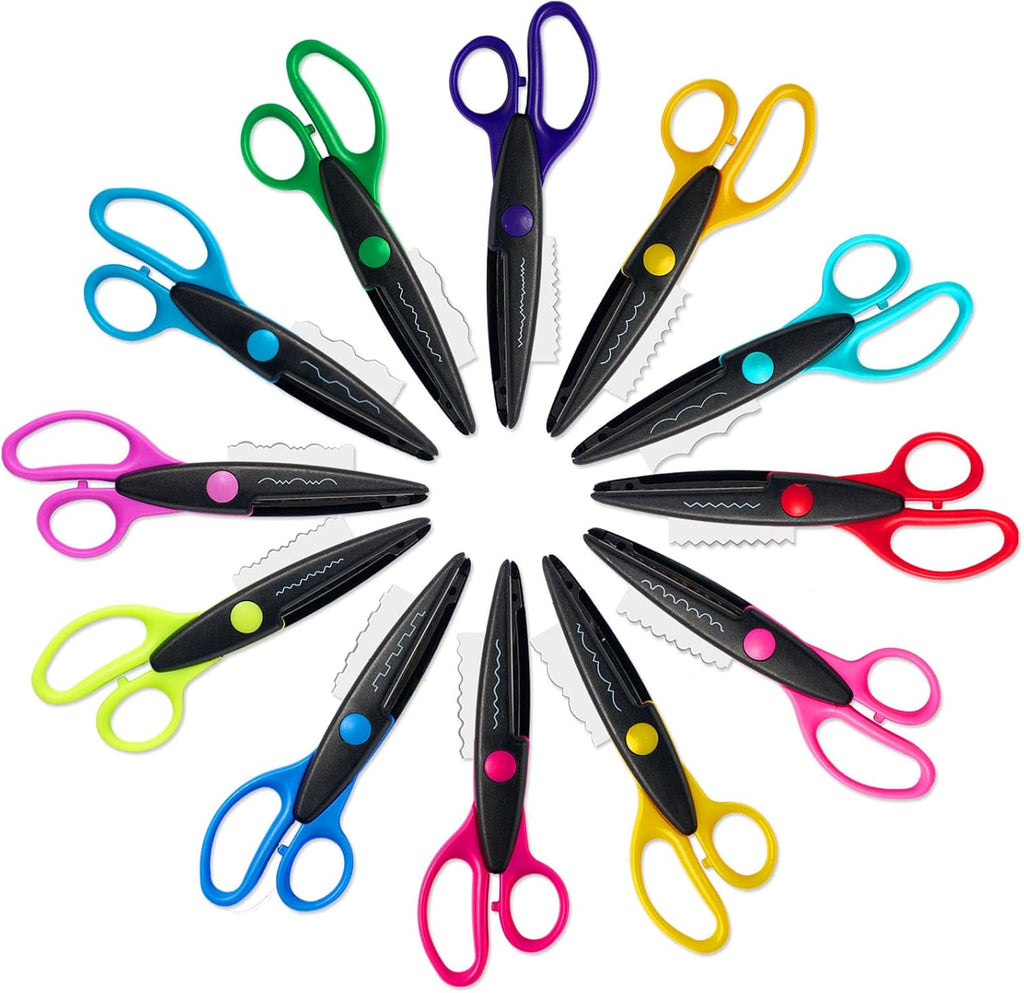 Craft Scissors Set, Pattern Cutters for Scrapbooking, Paper Crafts