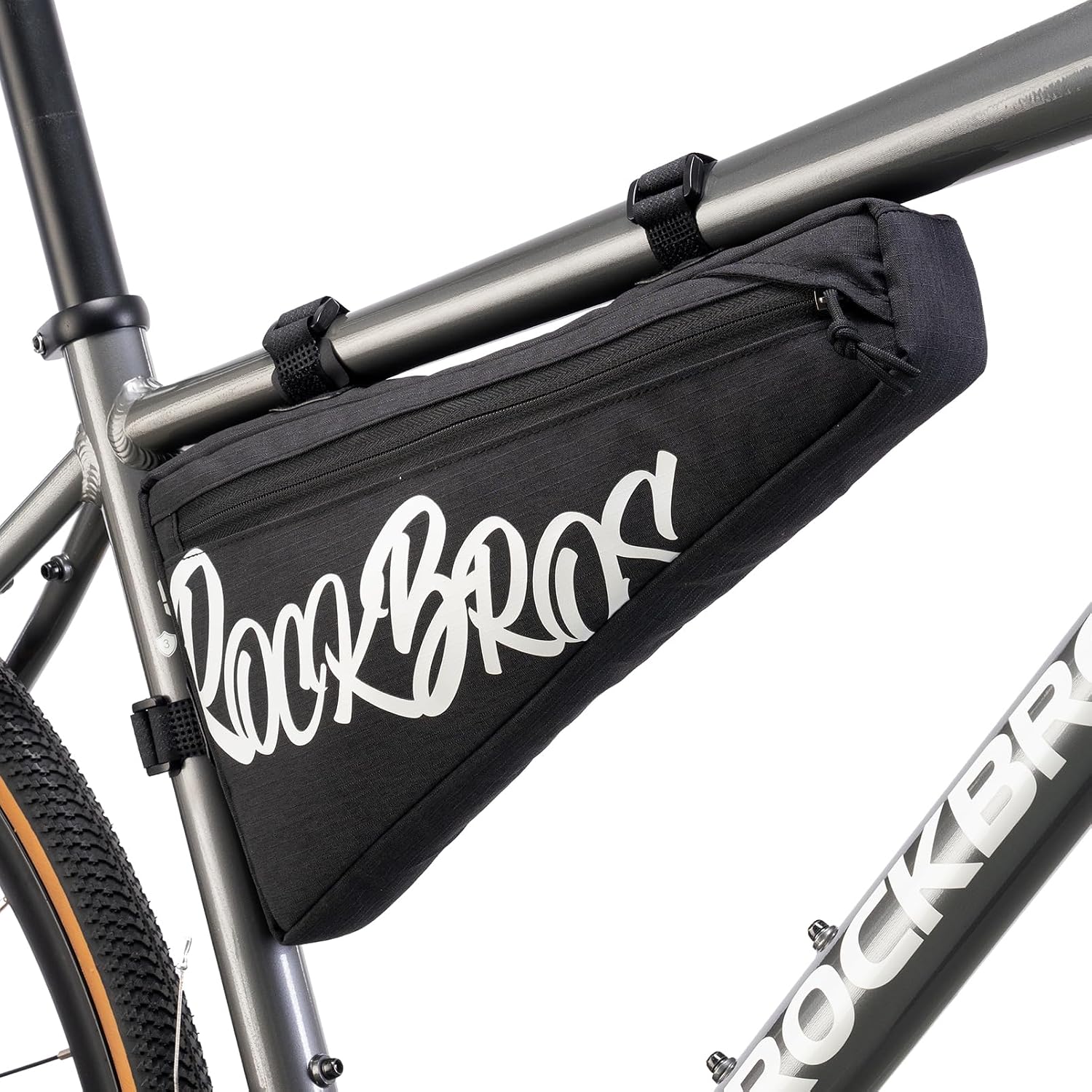 ROCKBROS Bike Frame Bag 1.9L Water-Resistant Slim Triangle Pouch