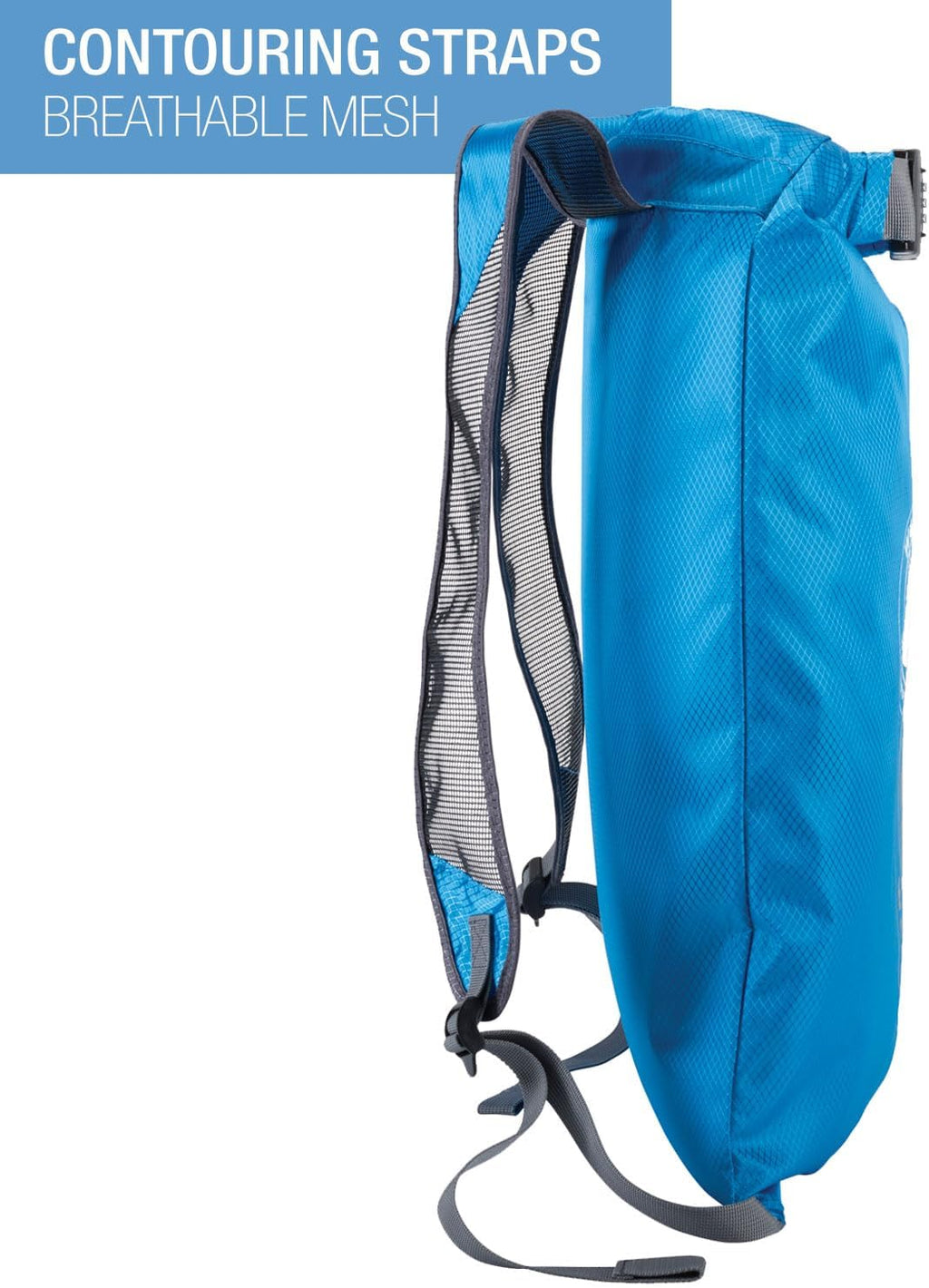 Lewis N. Clark WaterSeals Locking Backpack | Waterproof Bag | Anti-Theft Combination Lock | For Men & Women | Teal