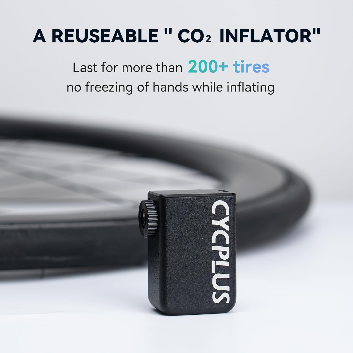 CYCPLUS Tiny E-Pump Bike Pump, AS2, 97g, Aluminum Alloy Shell, No Display