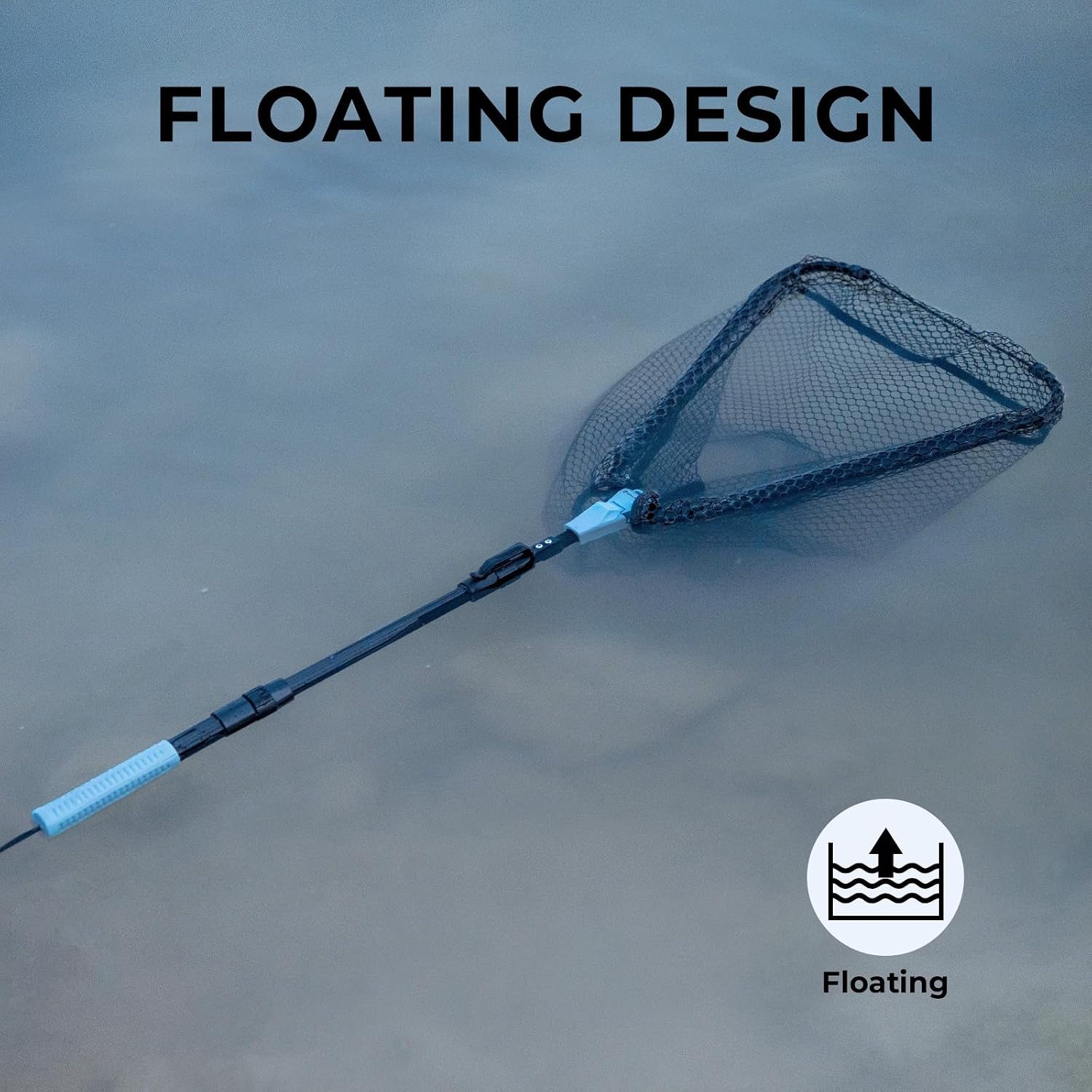 Calamus Triangle Fishing Net with Non-Slip Elastomer Handle