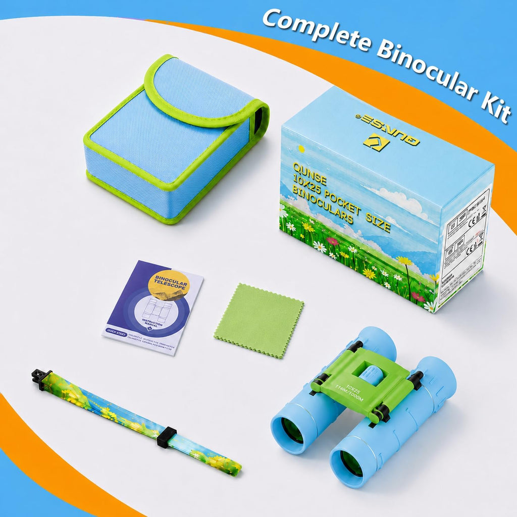 10x25 Binoculars for Adults Kids Waterproof Compact Bird Watching