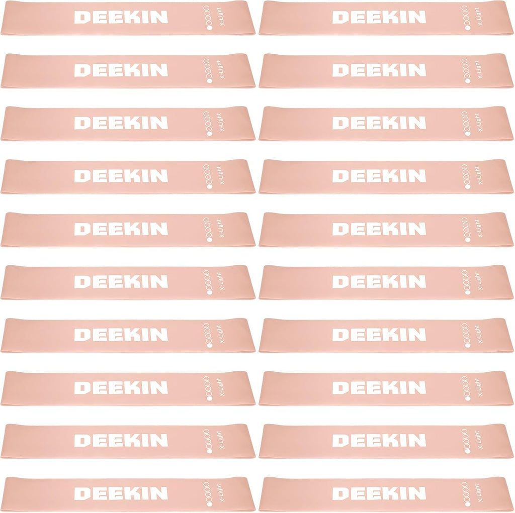 DEEKIN 20 Pcs Resistance Bands Resistance Loop Exercise Bands Exercise Equipment Elastic Drag Ring for Women and Men Home Fitness, Gym, Yoga