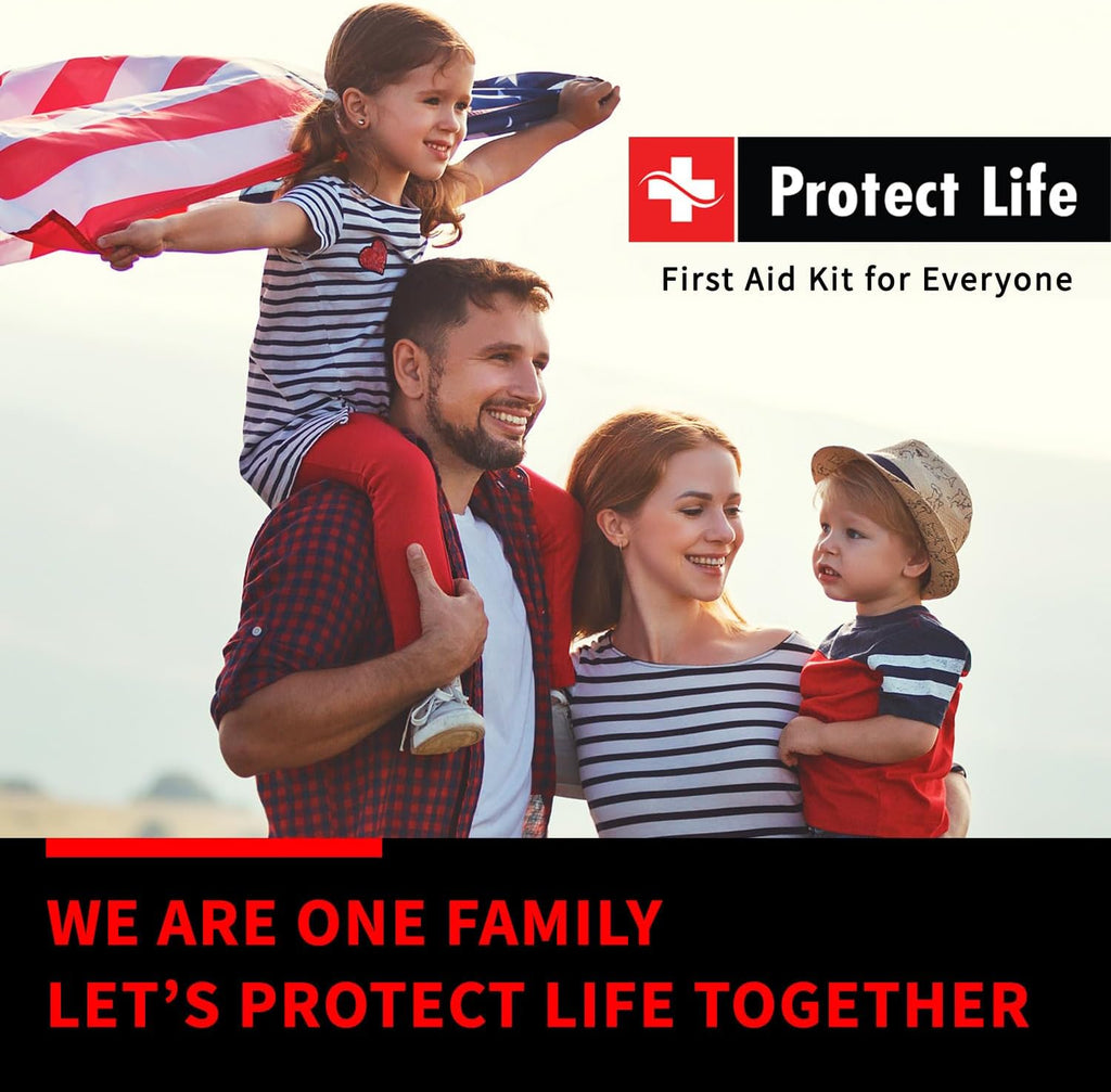 Protect Life Survival First Aid Kit for Home/Business, Camping Kits 160pcs