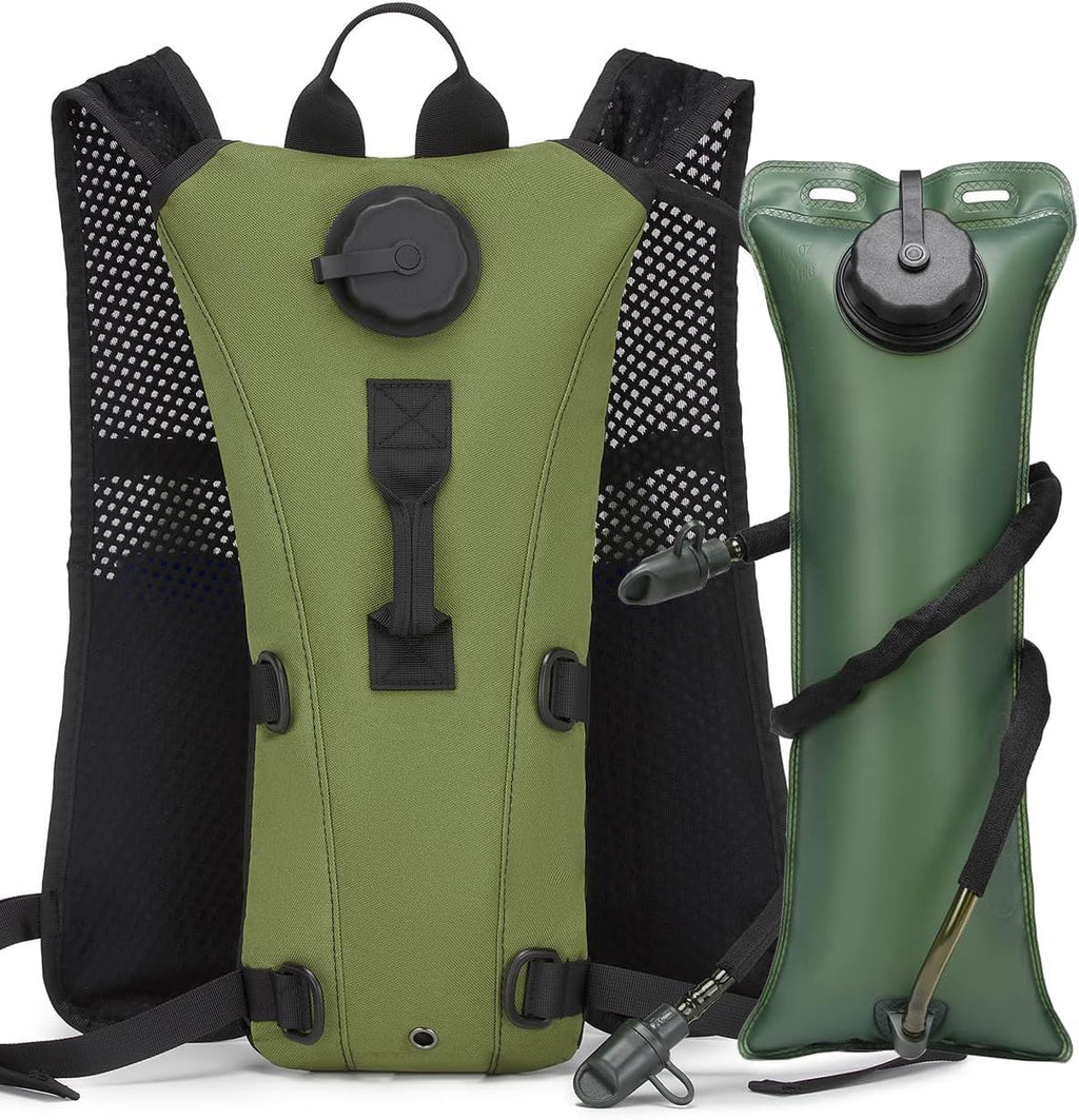 Running Hydration Vest Pack Tactical 3L Water Bladder Backpack Bag for Cycling Marathon Hiking Daypack Men & Women