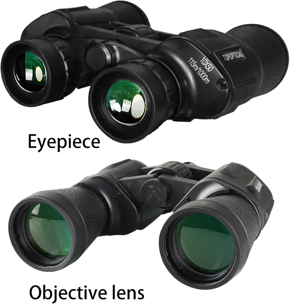 10x50 Binoculars for Adults and Teen, High Powered Professional Binoculars with 26mm Large Eyepiece, BAK4 Prism & FMC Lens, Suitable for Bird Watching, Hunting, Travel, Stargazing and Sport Games