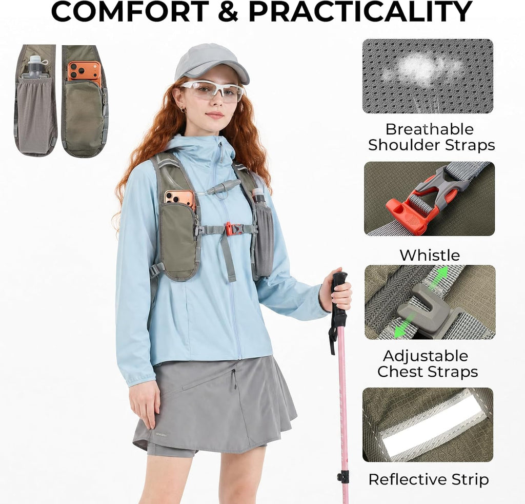 14L Small Hiking Backpack, Packable Travel Daypack for Men Women