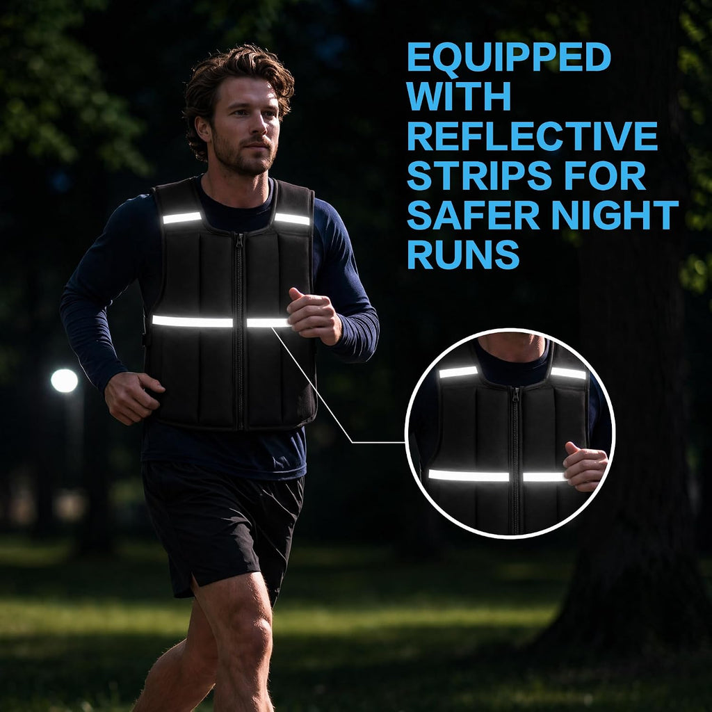 Adjustable 2‑35 lbs Soft Weighted Vest