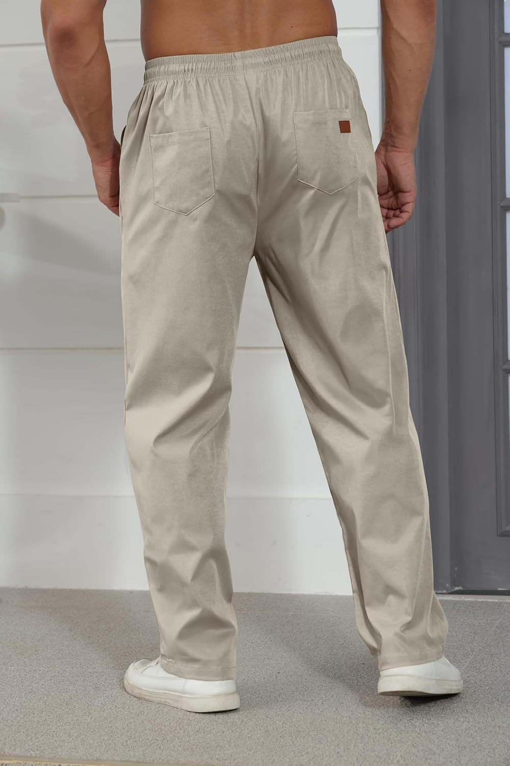 Rela Bota Mens Casual Jogger Pants Cargo Pants Drawstring Sweatpants