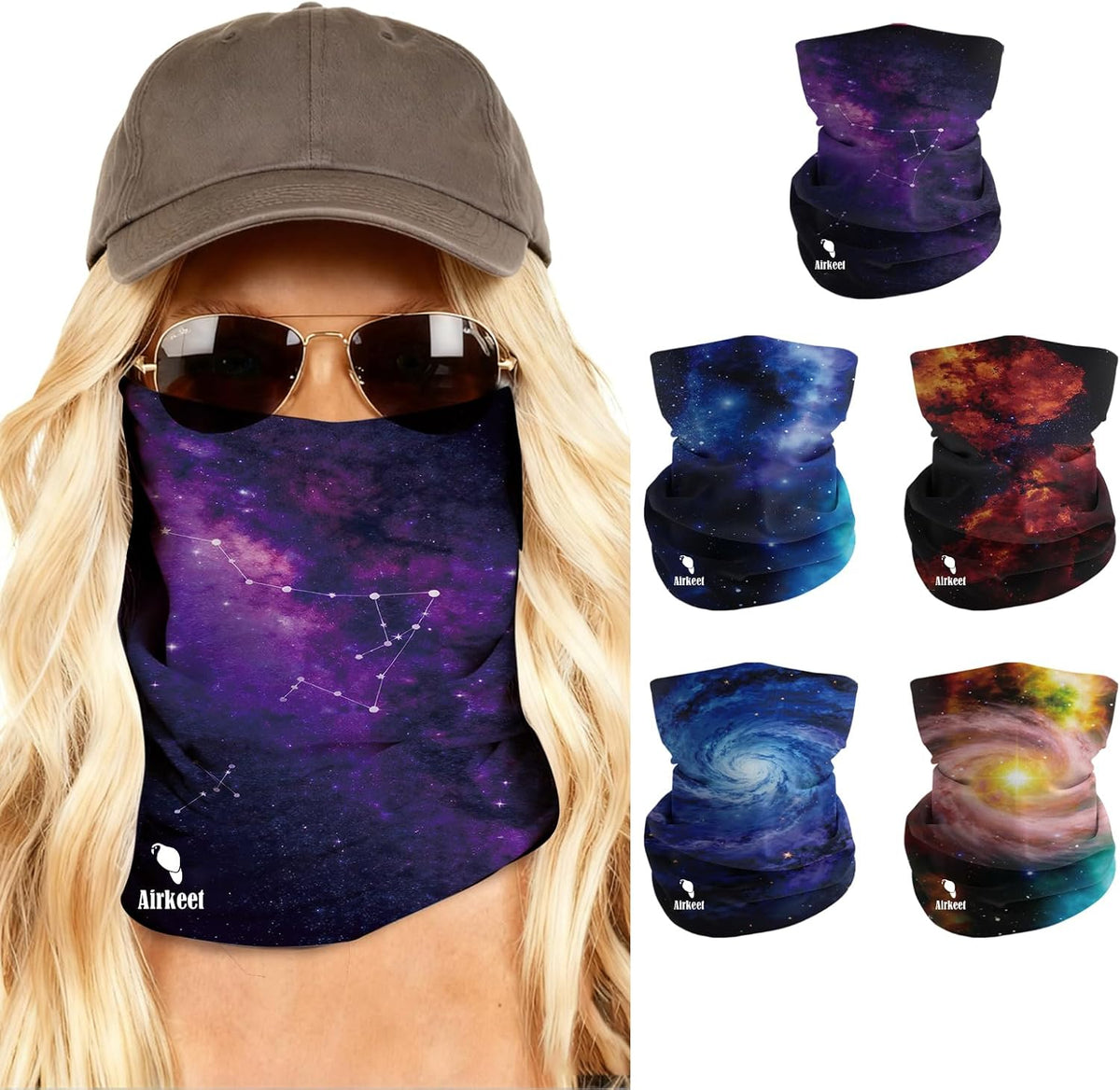 Breathable Neck Gaiter UPF 30+ Sun Protection Face Mask for Men