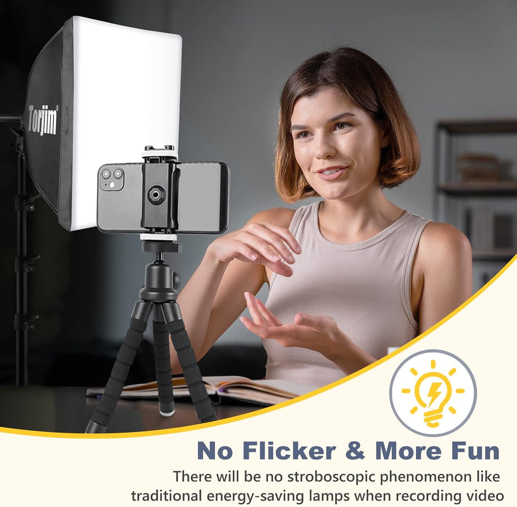 Torjim Softbox Photography Lighting Kit | 16" X 16" & 85W LED Studio Lights