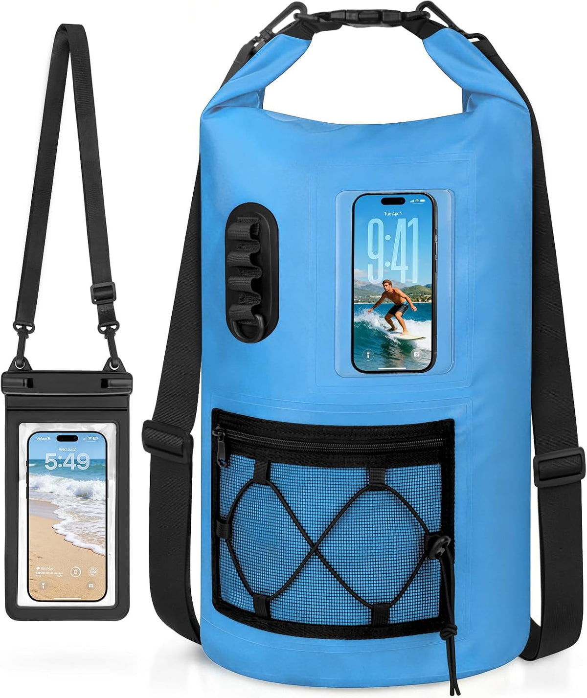 Waterproof Dry Bag Backpack with Waterproof Phone Case Storage Bag