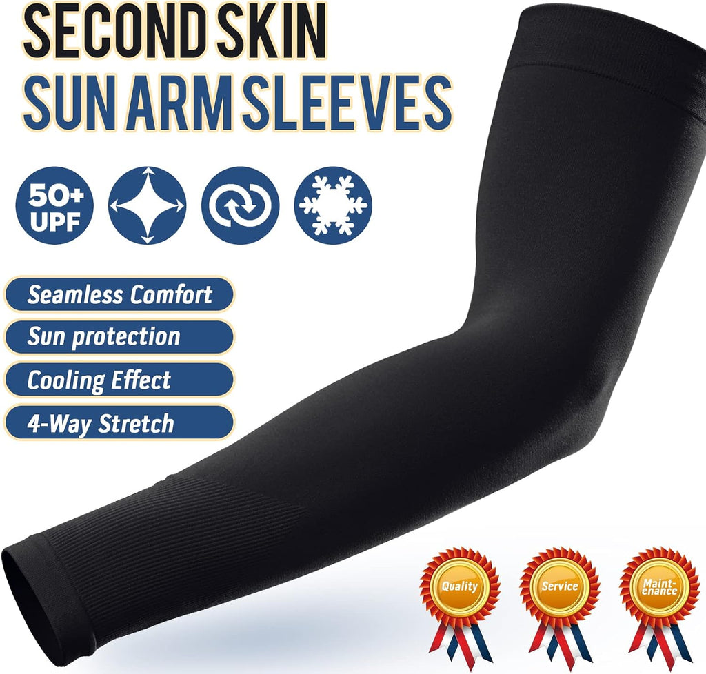GOUNOD Arm Sleeves for Men Women, UPF 50+ Cooling Sun Protection Sleeves