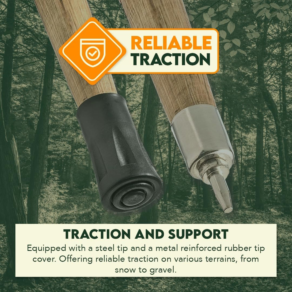 SE Survivor Series Green 12' Paracord Walking/Hiking Stick with 440 lb Pull Capacity, 55" - WS636-55GN