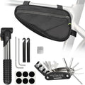 Bike Repair Kit, Bike Bag With Tire Pump, Bike Multitool, Allen Wrenches