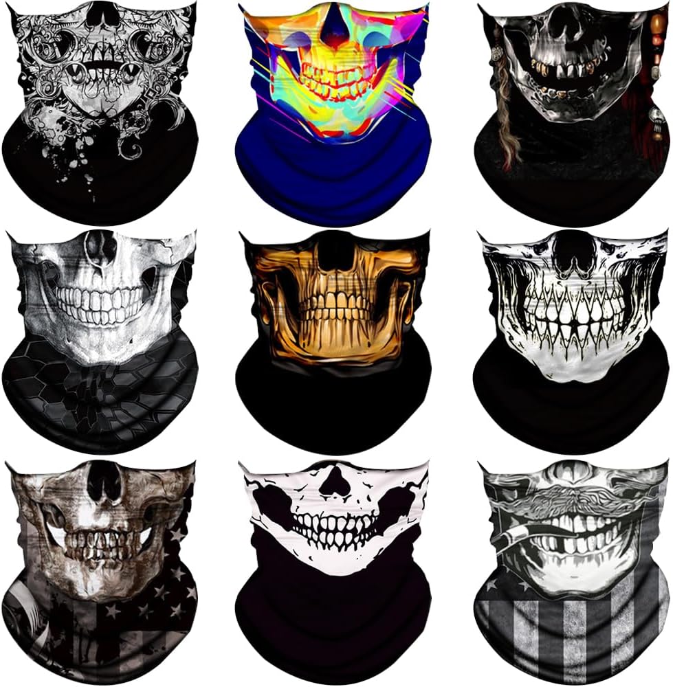 Neck Gaiter Mask,UV Protection Bandana Gator Face Cover Covering Mask,Tube Scarf,Neck Warmer Balaclava,Headband
