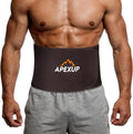 APEXUP Waist Trainer for Women Lower Belly Fat, Men Sweat Band, Stomach Wrap, Waist Trimmer with Removable Lumbar Support