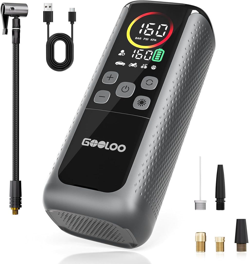 GOOLOO GT160 DUAL Heavy-Duty Tire Inflator Portable Air Compressor