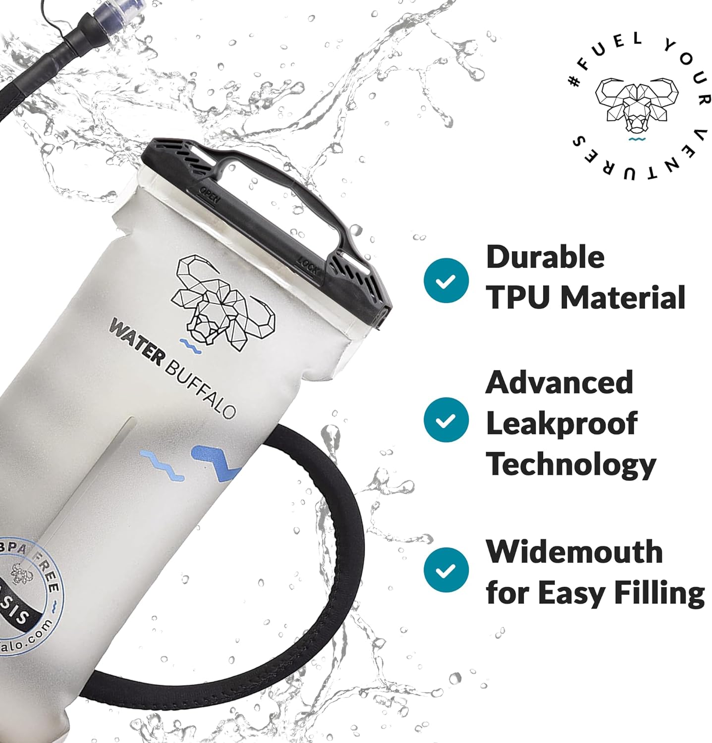 Water Buffalo Oasis 2L and 3L Hydration Bladder