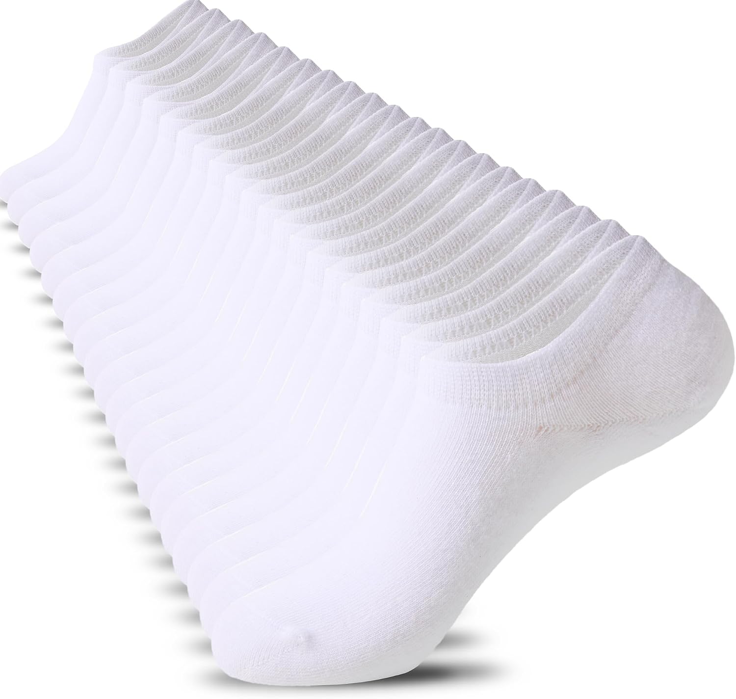 Nroktia 6/10 Pairs Non-Slip No Show Socks Men's & Women's Low-Cut Liners