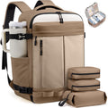 LOVEVOOK 40L Travel Backpack for Women Men, Airline Approved Carry On Luggage with 3 Cubes Accessories, TSA Personal Item Travel Cruise Essentials, Waterproof Weekender Overnight Bags fits 17" Laptop