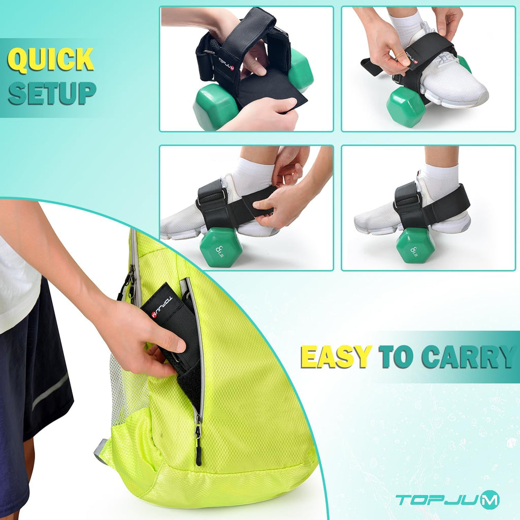 Dumbbell Foot Attachment for Leg & Tibialis Strength Training at Home